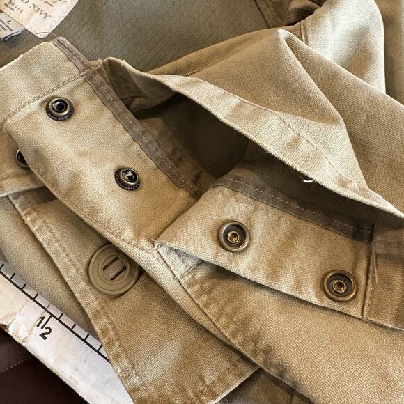 Vintage Old Navy Chore Coat Jacket Mens Lrg Work Canvas Utility Pockets Tan Y2K - Picture 9 of 16